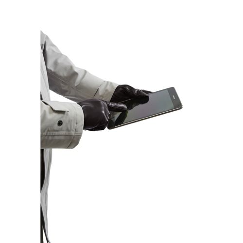 Men's Touchscreen Leather Gloves Lands' End