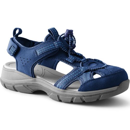 Women's Suede Everyday Walking Sandals Lands' End