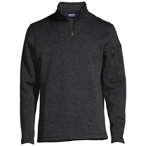 Fleece Jackets & Coats Lands End Mens Fleece Quarter Zip Clothing, Shoes & Jewelry