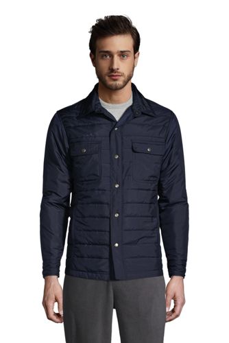 Lands End Men's Quilted Shirt Jacket only 28.78