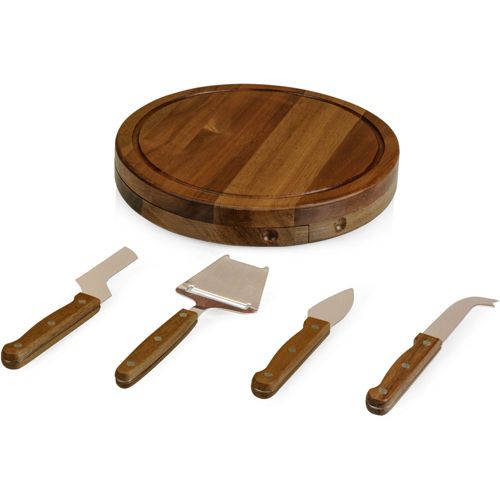 Cheese Board With Wine Glass Holder Lands' End