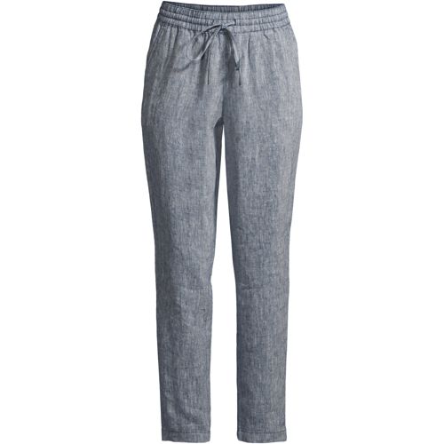 Women's Pullon Linen Trousers Lands' End