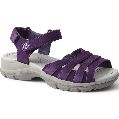 AllwetterSandalen aus Veloursleder für Damen Lands' End
