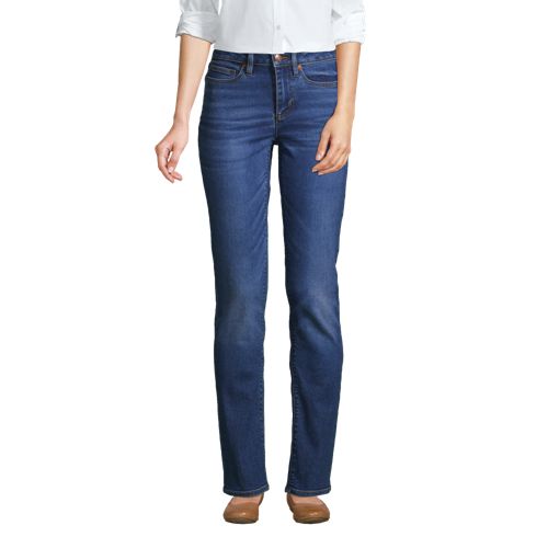 Women Straight Leg Jeans Lands' End