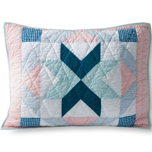 Patchwork Quilted Pillow Shams Lands' End