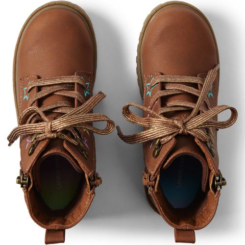 Glitter Combat Boots Lands' End