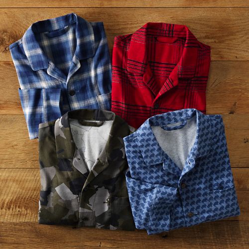 Mens Brushed Flannel Shirts Lands' End