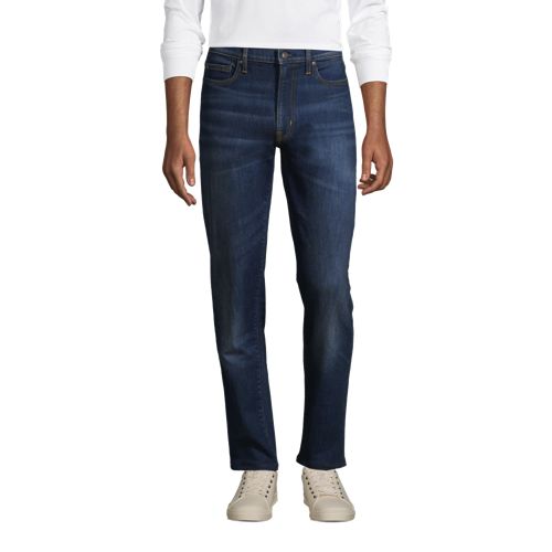 Men Straight Fit Jeans Lands' End