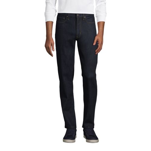 Men Straight Fit Jeans Lands' End