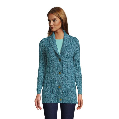 BaumwollCardigan DRIFTER für Damen Lands' End