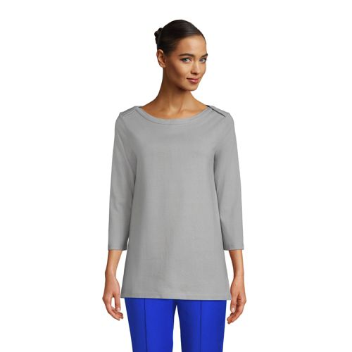 Women's Heritage Jersey Boatneck Tunic Lands' End