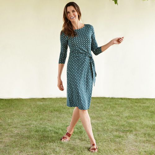 Women's Tiewaist Jersey Dress Lands' End