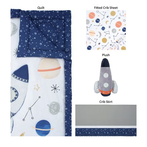 Rocket Ship Comforter Set Lands' End