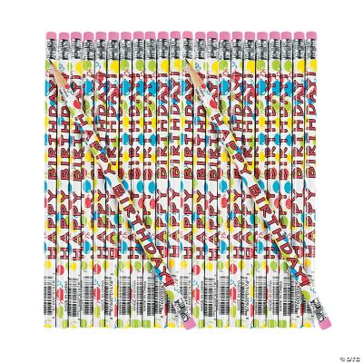 Happy Birthday Pencils Oriental Trading