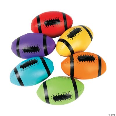 Bright Foam Football Assortment Oriental Trading