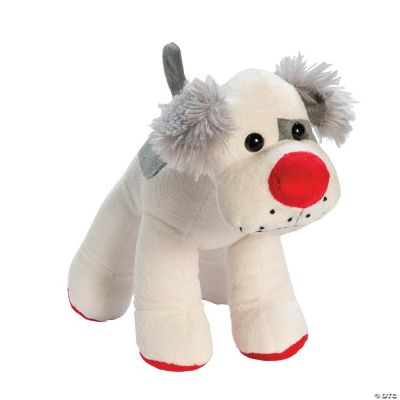 Stuffed Dog with Red Nose