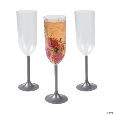 Silver Stem Champagne Glasses Discontinued