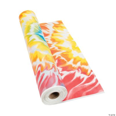 Tie Dye Plastic Tablecloth Roll Party Supplies 1 Piece 886102859582