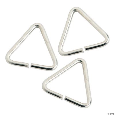 Silvertone Triangle Jump Rings Discontinued