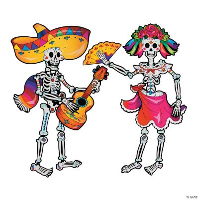 Day of the Dead Couple Jointed Cutouts Oriental Trading