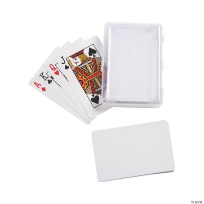 DIY Blank Playing Cards with Plastic Box