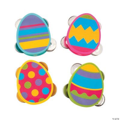 EggShaped Tambourines Toys 12 Pieces eBay