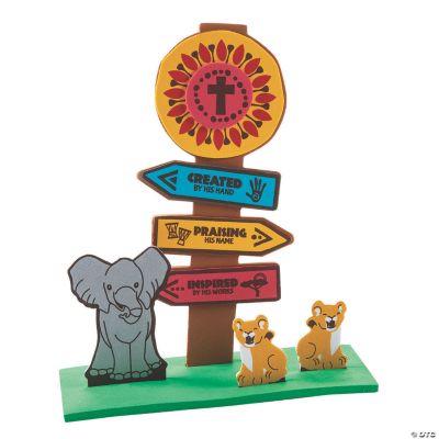 African Safari VBS 3D Directional StandUp Craft Kit Oriental Trading