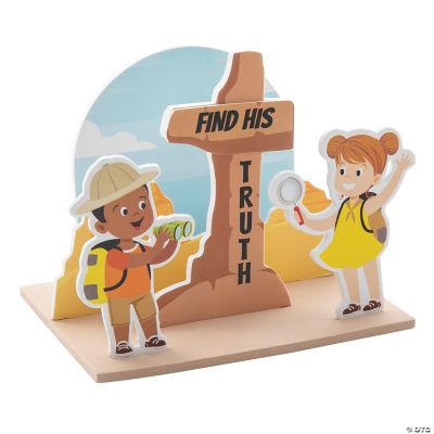 Dig VBS Stand Up Cross Craft Kit Activities for Kids & Adults Makes
