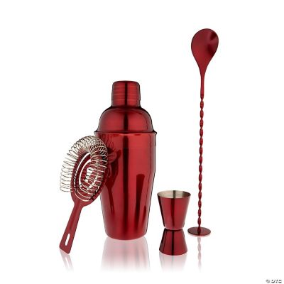 True Red Barware Set Oriental Trading