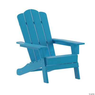 Emma + Oliver Tiverton Adirondack Chair with Cup Holder, Weather