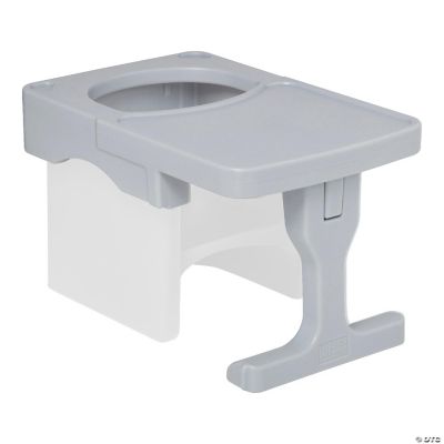 ECR4Kids TriMe Cube Chair Desk, Light Grey