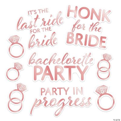 Beistle Bachelorette AutoClings 12 Pack Oriental Trading