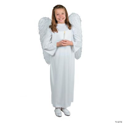 Kid’s Angel Costume with Wings & Candle Large/Extra Large Oriental