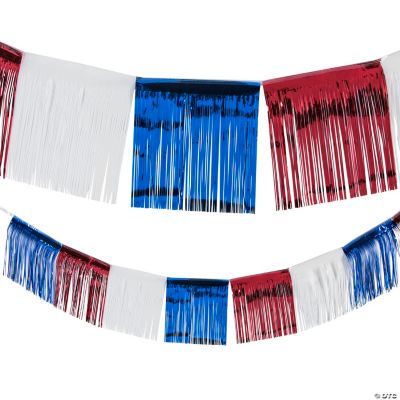 24 Ft. Patriotic Fringe Foil Banner Oriental Trading