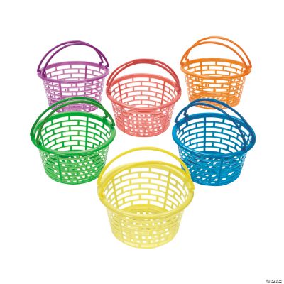 Bright Round Easter Baskets Oriental Trading