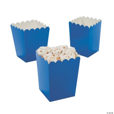 Mini Blue Popcorn Boxes Oriental Trading