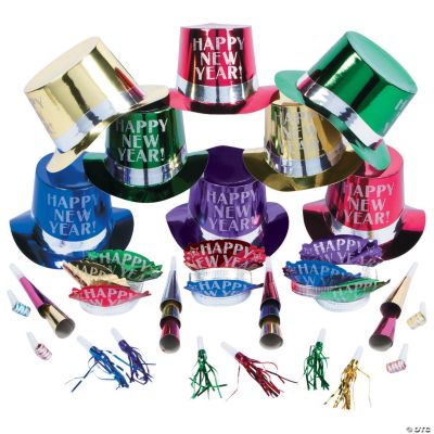 Get the Party Started New Year's Eve Party Accessories Kit for 25 Oriental Trading