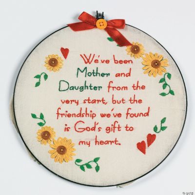 Embroidery Mother Daughter Poem Craft Kit Discontinued