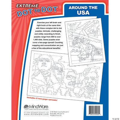 Extreme Dot to Dot Around the USA, Special Needs, Fine Motor Mindware