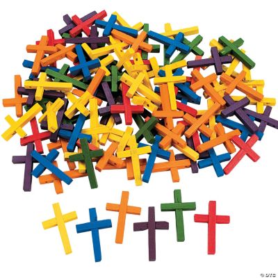 100 Wonderful Wood Cross Beads