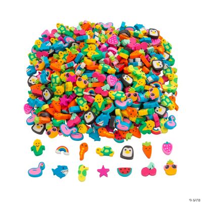 Bulk Mini 500 Pc. Eraser Assortment Oriental Trading