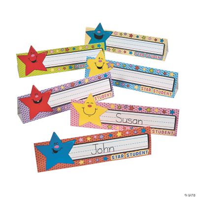 24 “Star Student” Name Tag Tents Discontinued