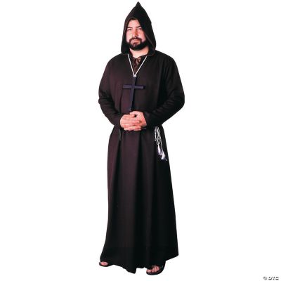 Robe Monk Quality Black Adult Costume Discontinued