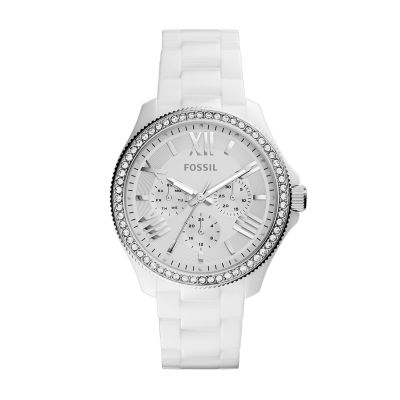 Damenuhr Cecile Multifunktion Keramik Weiß CE1081 FOSSIL®