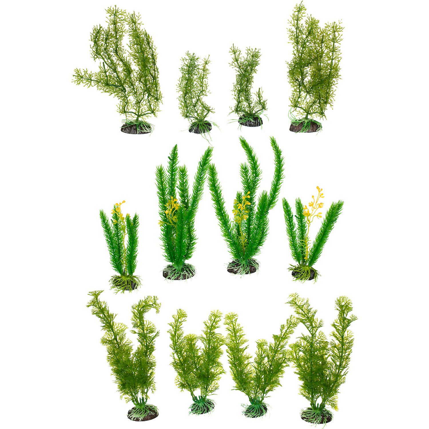 Imagitarium Green Plastic Aquarium Plant Variety Pack Petco