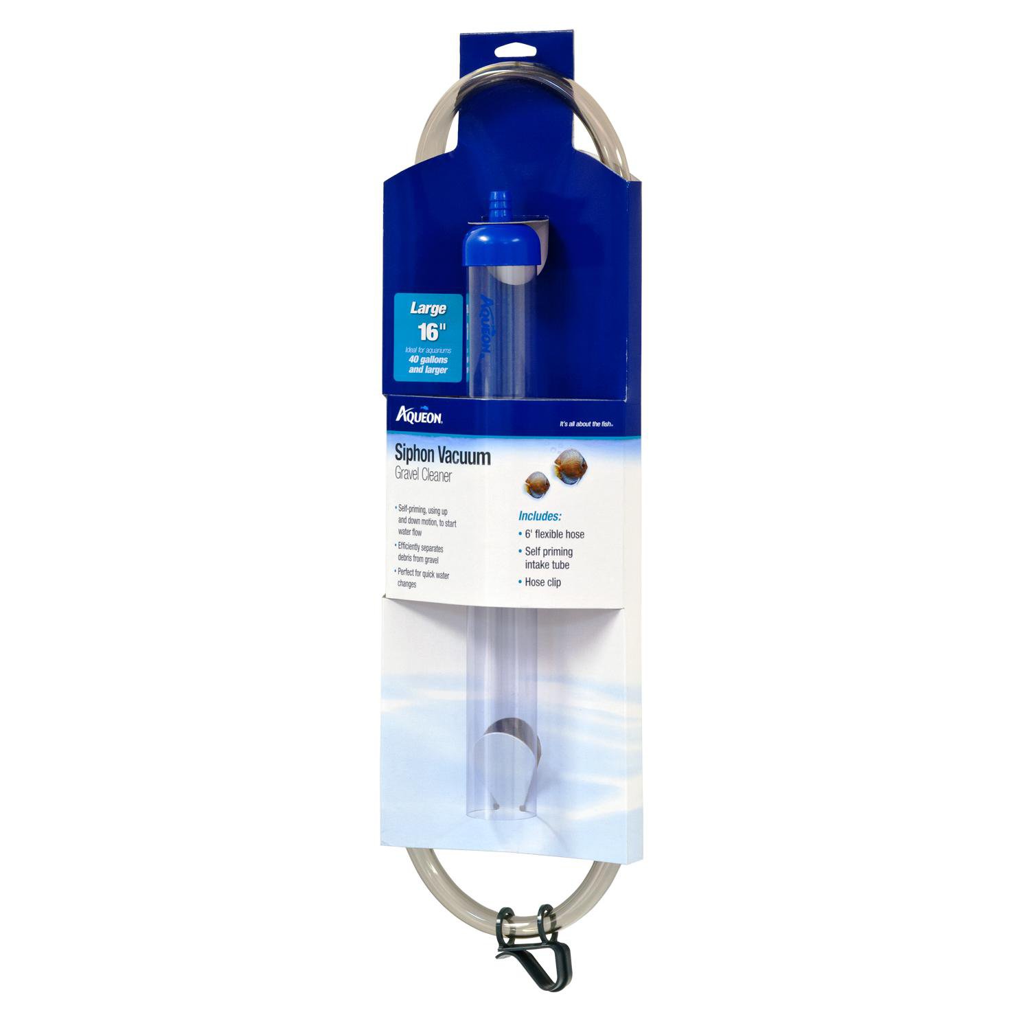 Aqueon Siphon Vacuum Aquarium Gravel Cleaner, 16" Petco