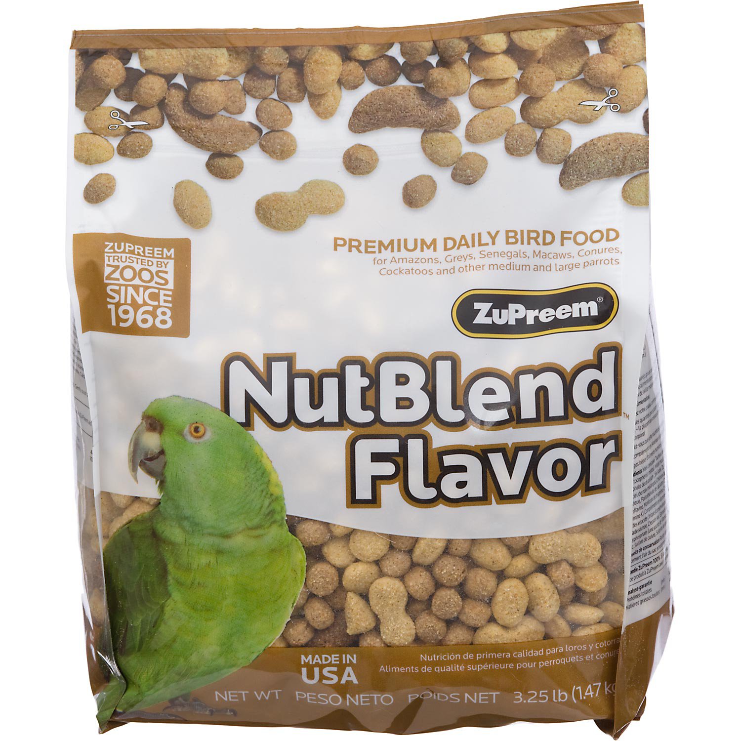 ZuPreem AvianMaintenance NutBlend Premium Bird Diet for Medium & Large