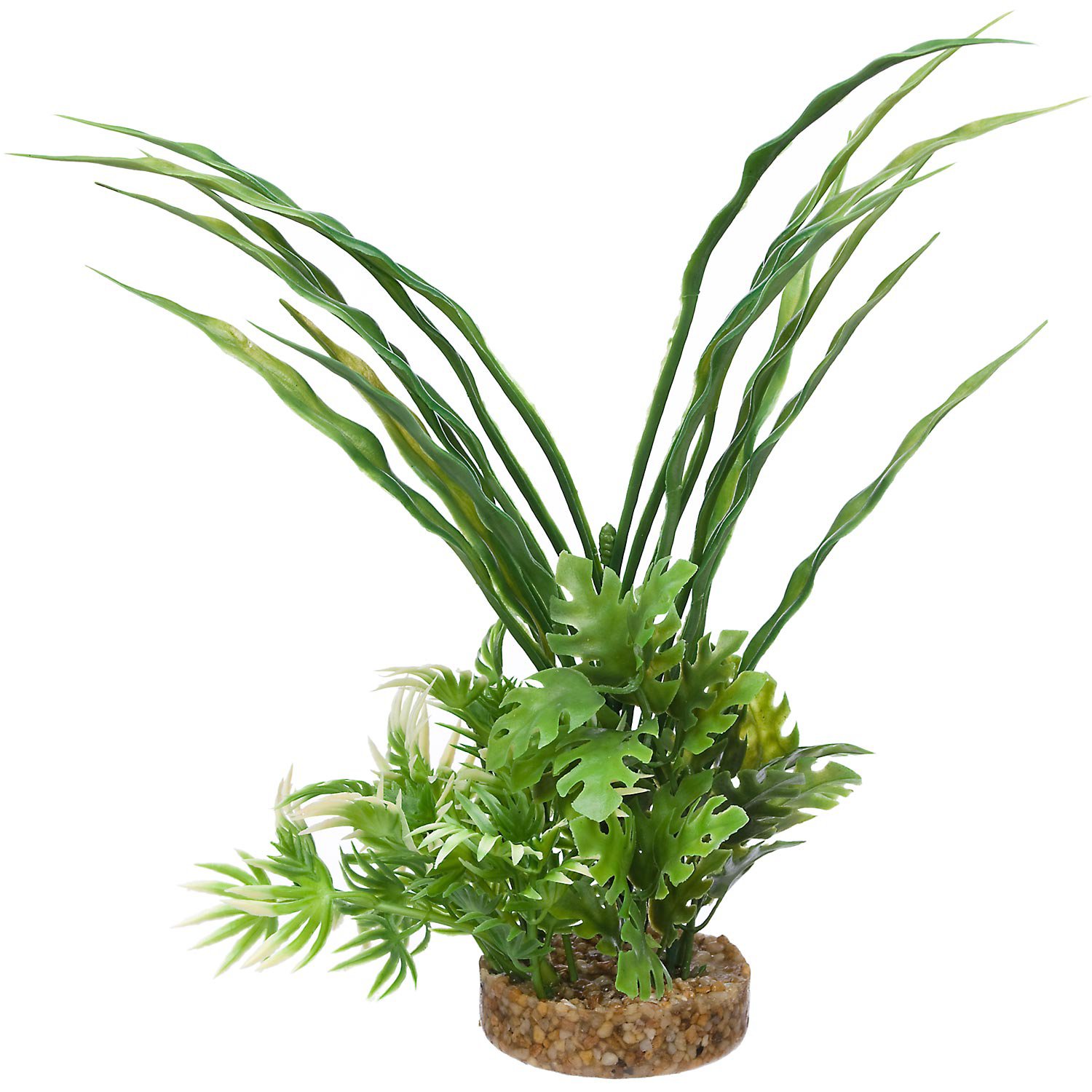 Imagitarium Green Fiesta Bush Plastic Aquarium Plant Petco