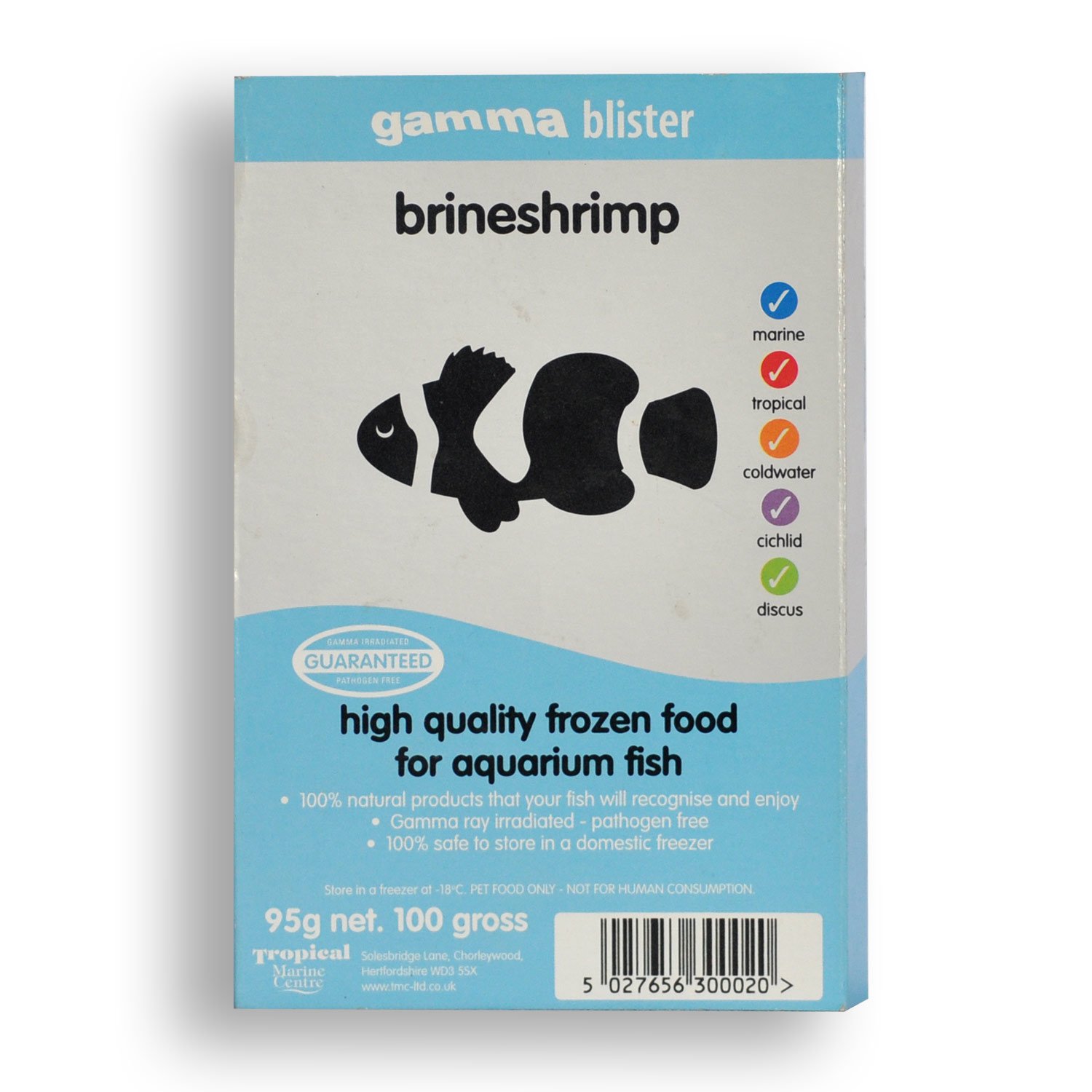 Gamma Frozen Food Brine Shrimp Blister Pack Fish Food Petco