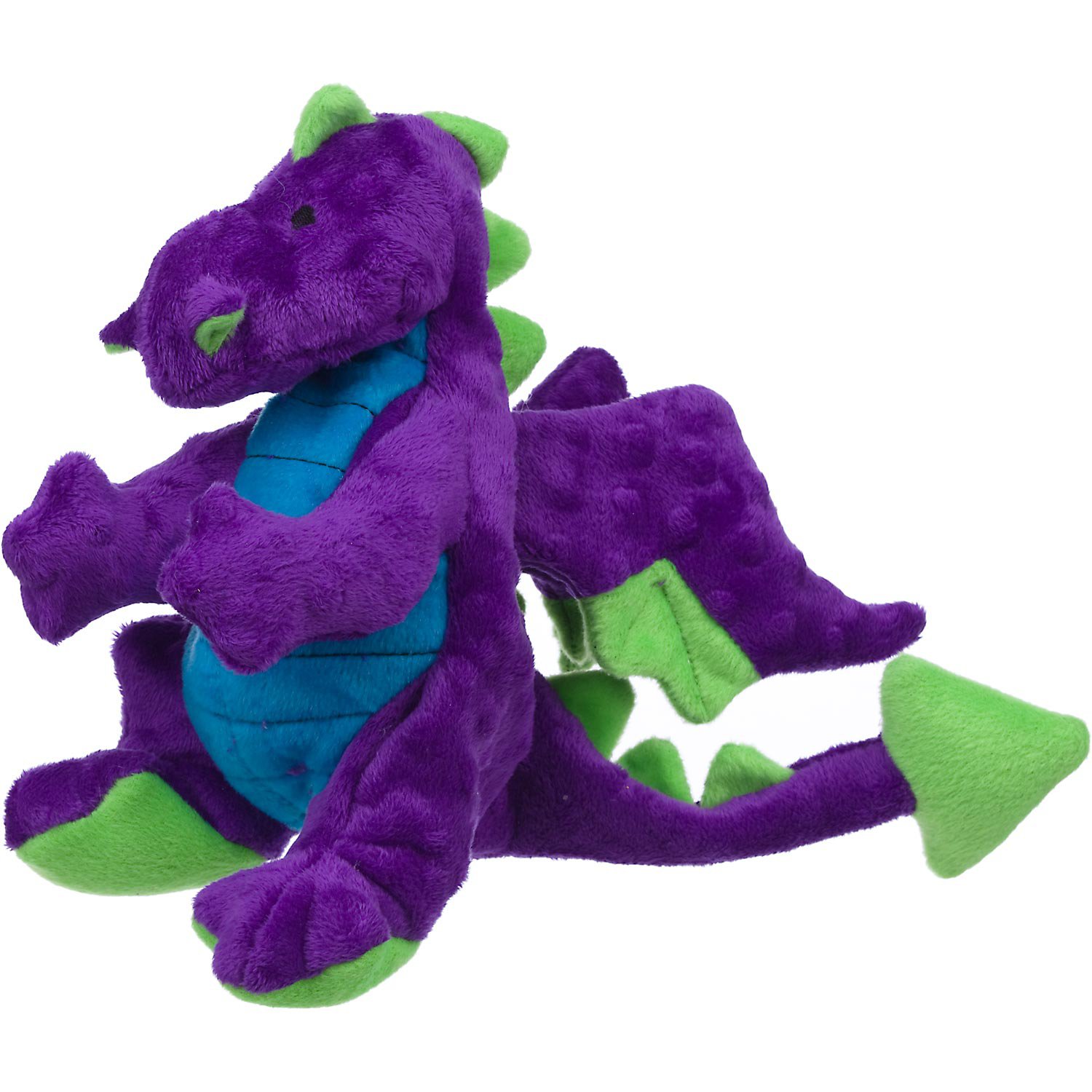 goDog Plush Purple Dragon Dog Toy